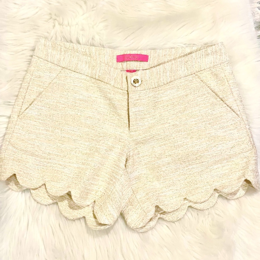 Lilly Pulitzer scalloped shorts Sz 00
